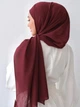 Шарф Shein sc2410011009915531 one size бордовый (100008531) - изображение 3