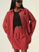 Костюм (сорочка, спідниця) Shein sz25062326164010115 S червоний (100007497) - зображення 1