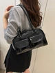 Сумка з екошкіри Shein sg2501022915151410 one size чорна (100007536) - зображення 9