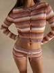 Комплект (кардиган + шорти) Shein sz25062772190006055 L комбінований (100008285) - зображення 8