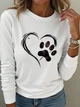 Світшот Shein sz251027679224942648 0XL білий (100008025) - зображення 1