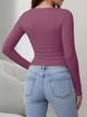Лонгслів Shein sz2409249953648182 M фіолетовий (100007908) - зображення 4