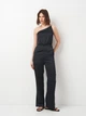 Атласний комбінезон H&M 1115310001c61 42 чорний (100009305) - зображення 1