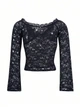 Топ с открытыми плечами Shein sz2407266704930344 S черный (100007522) - изображение 9