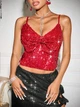 Топ Shein sz2409255088126220 M красный (100008501) - изображение 1