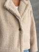 Пальто тедди Shein sz25071131667666653 L бежеве (100007917) - зображення 7