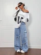 Джинси Shein sz2409072598362984 S блакитні (100008261) - зображення 4
