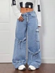Джинси Shein sz2409072598362984 S блакитні (100008261) - зображення 5