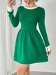 Свитер-платье Shein sz2412029374587767 M зеленый (100008163) - изображение 4