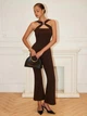 Комбинезон Shein sz25032001331382856 XS коричневый (100007880) - изображение 3