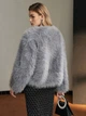 Еко шубка Shein sz2405222232644430 M сіра (100007513) - зображення 5