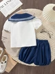 Костюм (блуза, шорты) Shein sk25031061287988357 116 см комбинированный (100007426) - изображение 2