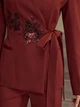 Атласний піджак Shein sz25072370288750952 L бордовий (100007421) - зображення 3