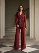 Атласний піджак Shein sz25072370288750952 L бордовий (100007421) - зображення 5