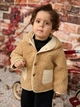 Тепла куртка Shein sa2408292832342668 74 см місяців коричнева (100008565) - зображення 5