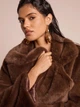 Шубка Shein sz25072873146261833 M коричнева (100008036) - зображення 5