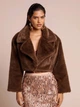 Шубка Shein sz25072873146261833 M коричнева (100008036) - зображення 6