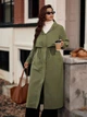 Куртка Shein sz25062719121041174 3XL зеленая (100007926) - изображение 7