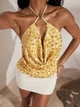 Топ Shein sz25061971407920470 M золотий (100008503) - зображення 1