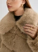 Еко шубка Shein sz2408029710946284 M бежева (100007520) - зображення 8