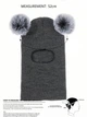Шапка Shein sk2412187962486757 3-8 лет серая (100007512) - изображение 3