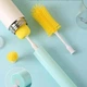 Электрическая щетка для мытья посуды BRUSH желтая AND412 USB IPX7 3 насадки - изображение 2