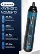 Аккумуляторная отвертка Cordless Screwdriver 40 в 1 + 66 саморезов, электроотвертка для дома, компактный шуруповерт, 280 об/мин, 1300 мА·ч, 4 режима крутящего момента, 5/10 Нм, LED-подсветка, магнитный держатель бит, реверс, Type-C, кейс - изображение 5