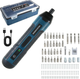 Аккумуляторная отвертка Cordless Screwdriver 40 в 1 + 66 саморезов, электроотвертка для дома, компактный шуруповерт, 280 об/мин, 1300 мА·ч, 4 режима крутящего момента, 5/10 Нм, LED-подсветка, магнитный держатель бит, реверс, Type-C, кейс - изображение 13