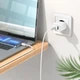 Сетевое зарядное устройство Hoco C80A USB Type-A + USB Type-C 18w White [124885] - изображение 7