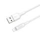 Кабель HOCO X25 USB to Lightning 2A 1m PVC connectors White (6957531080114) - изображение 3