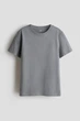 Футболка H&M базова для хлопчика 14+ зріст 170 сіра - зображення 1