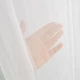 Тюль готовая 1 шт 250х500 см IDEIA на тесьме, нежная вуаль шелк для спальни, гостинной, кухни, с эффектом персика V-51 молоко м.п. - изображение 4