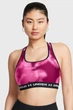 Жіночий малиновий топ UA Crossback Mid Print Under Armour XS 1361042-686 - изображение 1