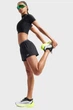 Жіночий чорний топ HeatGear Crop Mock SS-BLK Under Armour XS 6010006-008 - зображення 2