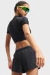 Жіночий чорний топ HeatGear Crop Mock SS-BLK Under Armour XS 6010006-008 - зображення 3