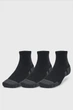 Чорні шкарпетки (3 пари) UA Performance Tech 3pk Qtr Under Armour XL 1379510-001 - зображення 1