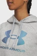 Жіноче світло-сіре худі UA Rival Flc Shimmer Hdy Under Armour M 6003710-011 - изображение 2
