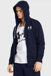 Чоловіче темно-синє худі UA Rival Terry LC FZ Under Armour L 1370409-410 - изображение 1