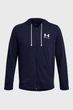 Чоловіче темно-синє худі UA Rival Terry LC FZ Under Armour L 1370409-410 - изображение 3