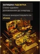3D Конструктор Румбокс Винтажная кофейня с подсветкой Миниатюрный кукольный домик для сборки Roombox с куполом от пыли Интерьерный конструктор DIY HOUSE BookNook - изображение 4