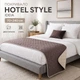 Покрывало на кровать, диван IDEIA Hotel Style 70х240 см двустороннее, стеганое, микрофибра, для гостиниц, дивандек, саше - изображение 1