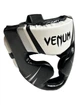 Боксерский шлем Venum с полной защитой White Black для тренировок и спаррингов М - изображение 1