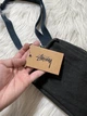 Сумка через плече Stussy Canvas з бавовни, чорна - зображення 7