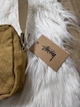 Сумка через плече Stussy Canvas з бавовни, жовта - зображення 7