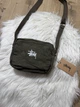 Сумка через плече Stussy Canvas з бавовни, хакі - зображення 8