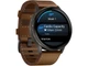 Смарт-годинник Garmin Venu 4 45 mm Slate with Brown Leather Band (010-03014-03) - изображение 2