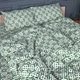 Простынь MirSon Полуторная 150х220 см 17-0951 Abstract Green Бязь (2200013166146) - изображение 2