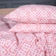 Простынь MirSon Полуторная 150х220 см 17-0952 Abstract Pink Бязь (2200013166641) - изображение 3