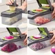 Овощерезка многофункциональная 14в1 VEGGIE SLICER с контейнером и насадками терка шинковка для овощей (IK 583) - изображение 6
