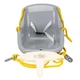 Дитяча гойдалка підвісна Technok Toys сіра з переднім обмежувачем 34x34x21 см пластикова іграшка для вулиці та дому з міцними канатами - зображення 5